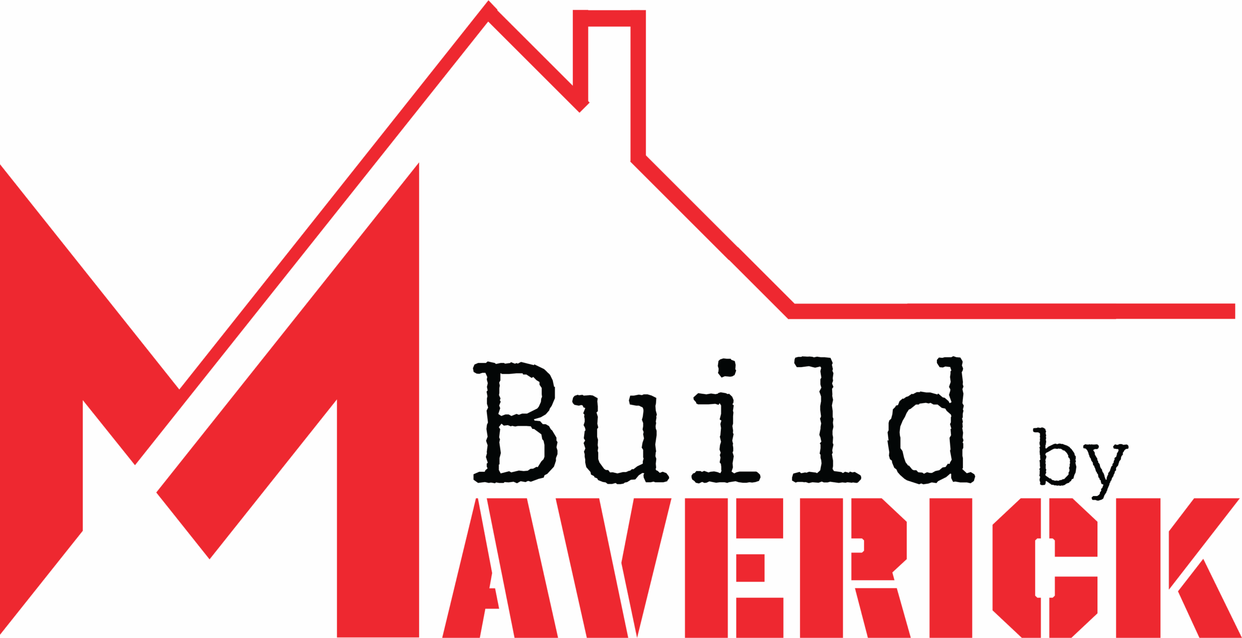 Build By Maverick logo. House outline.